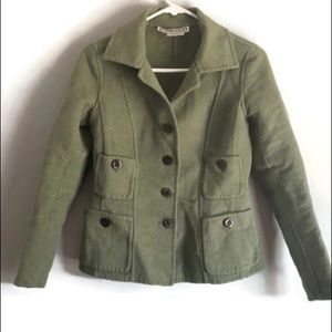 Carlisle wool blend olive green jacket